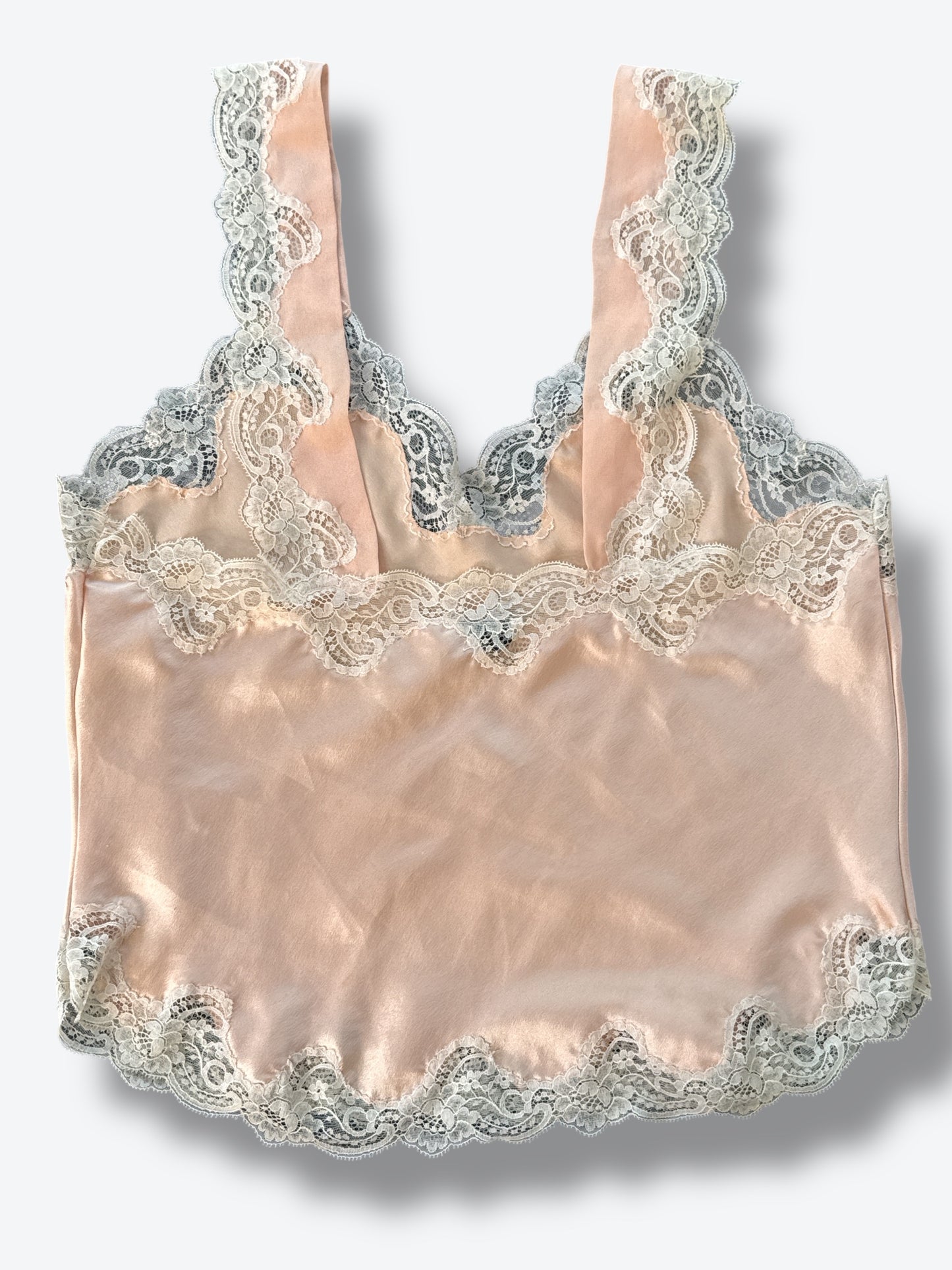 1960s Christian Dior Lingerie Lace Shell