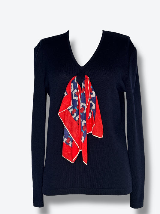 1980s Valentino Scarf Sweater