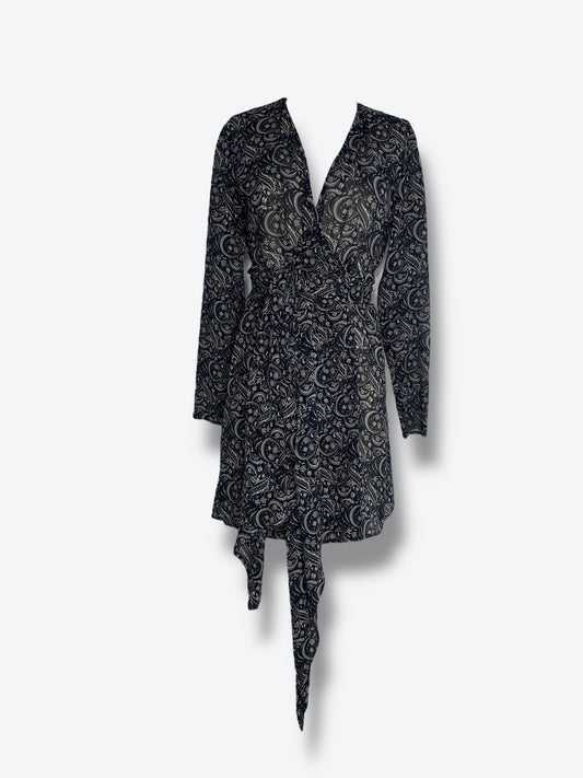 1990s Salvatore Ferragamo Silk Paisley Print Dress – Made in Italy