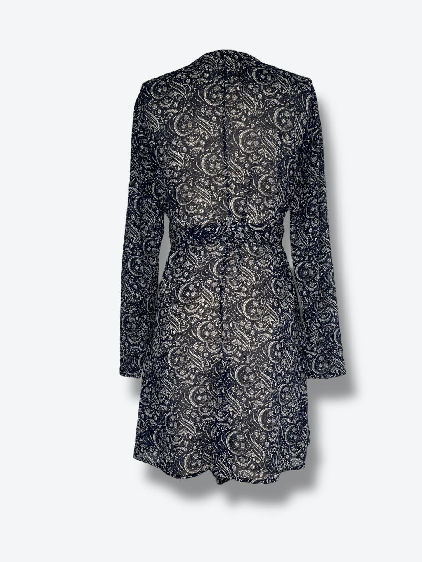 1990s Salvatore Ferragamo Silk Paisley Print Dress – Made in Italy