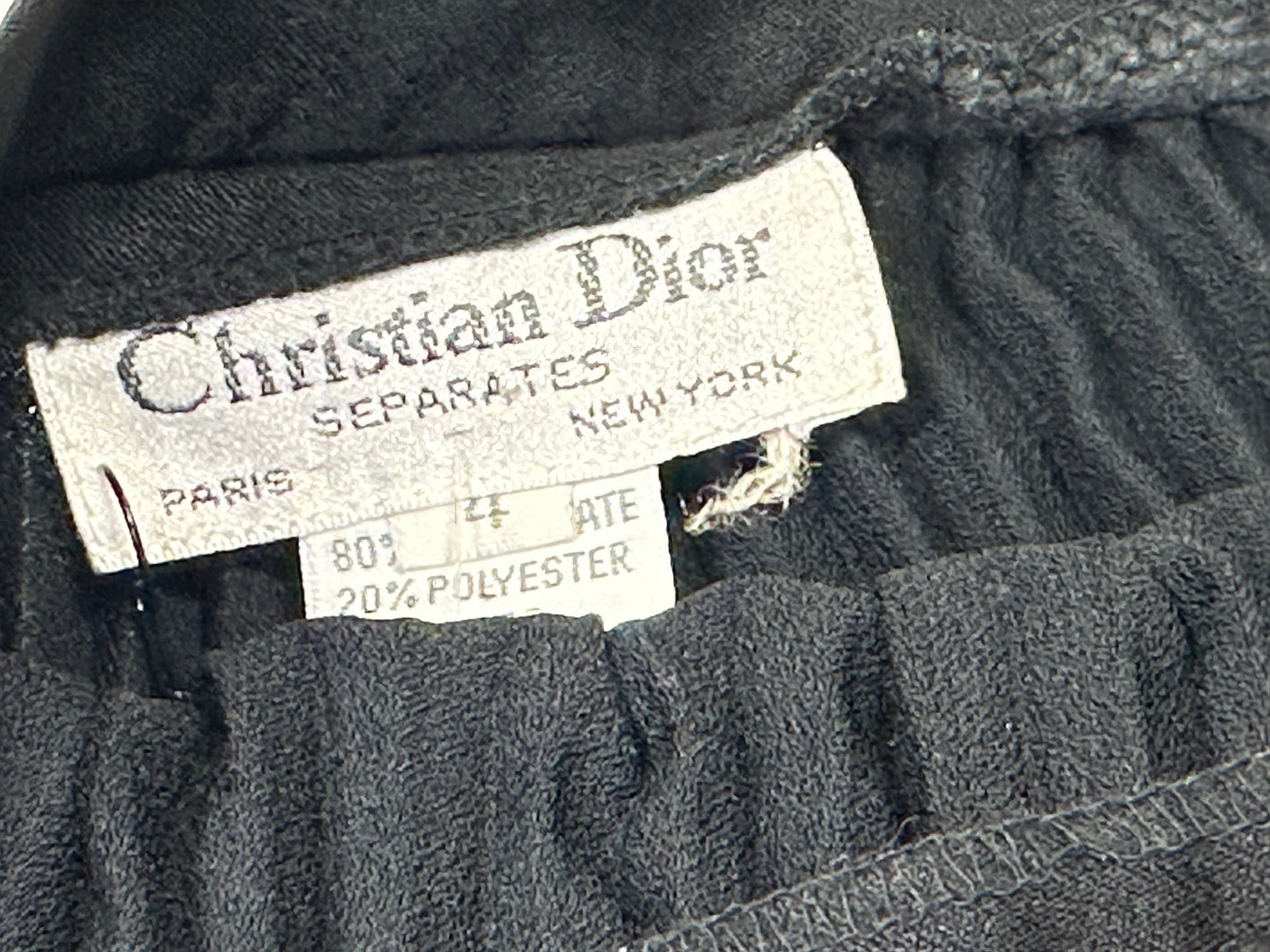 1980s Christian Dior Pleated Skirt