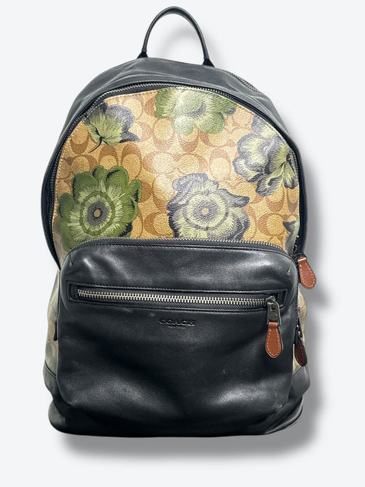 Unisex Coach X Kaffe Fassett Floral Jacquard & Leather Backpack