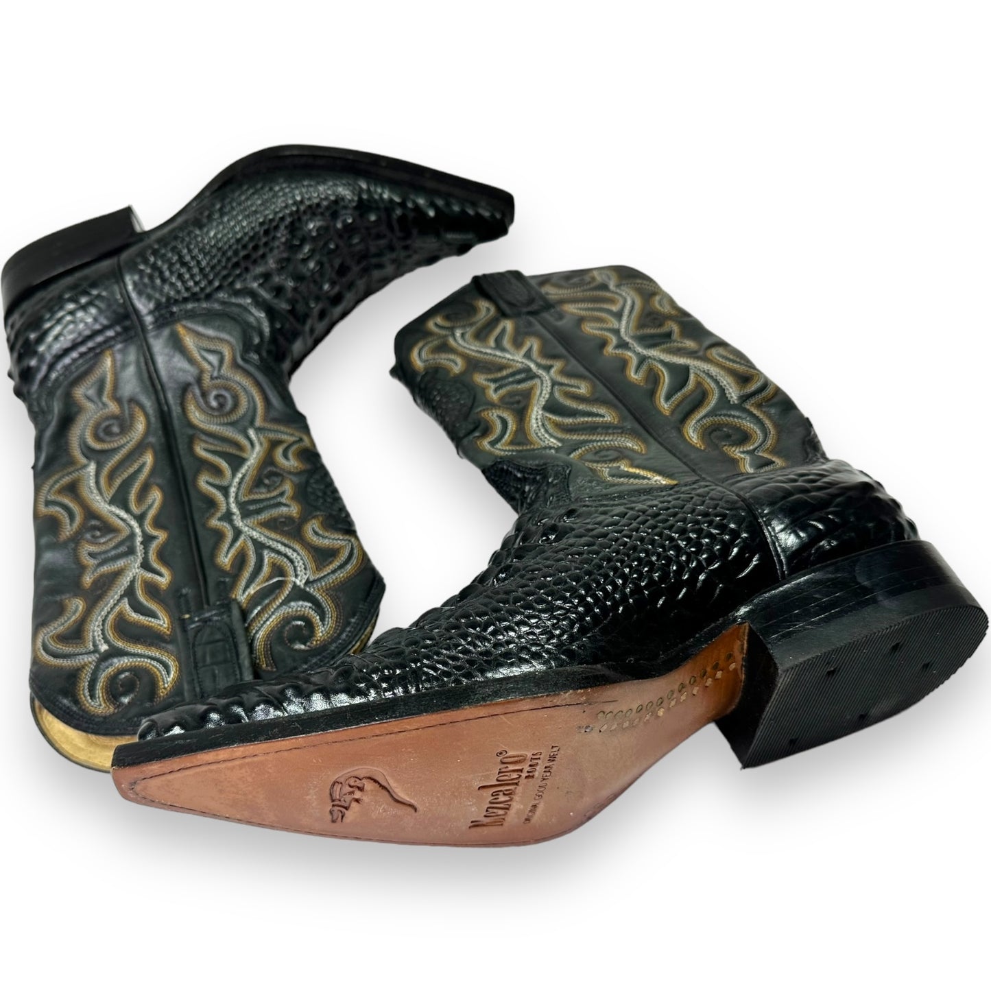 Vintage Mexcalero Crocodile Cowboy Boots