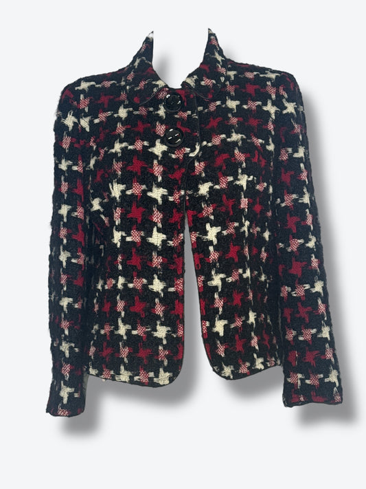 1990s Platine Paris Houndstooth Blazer