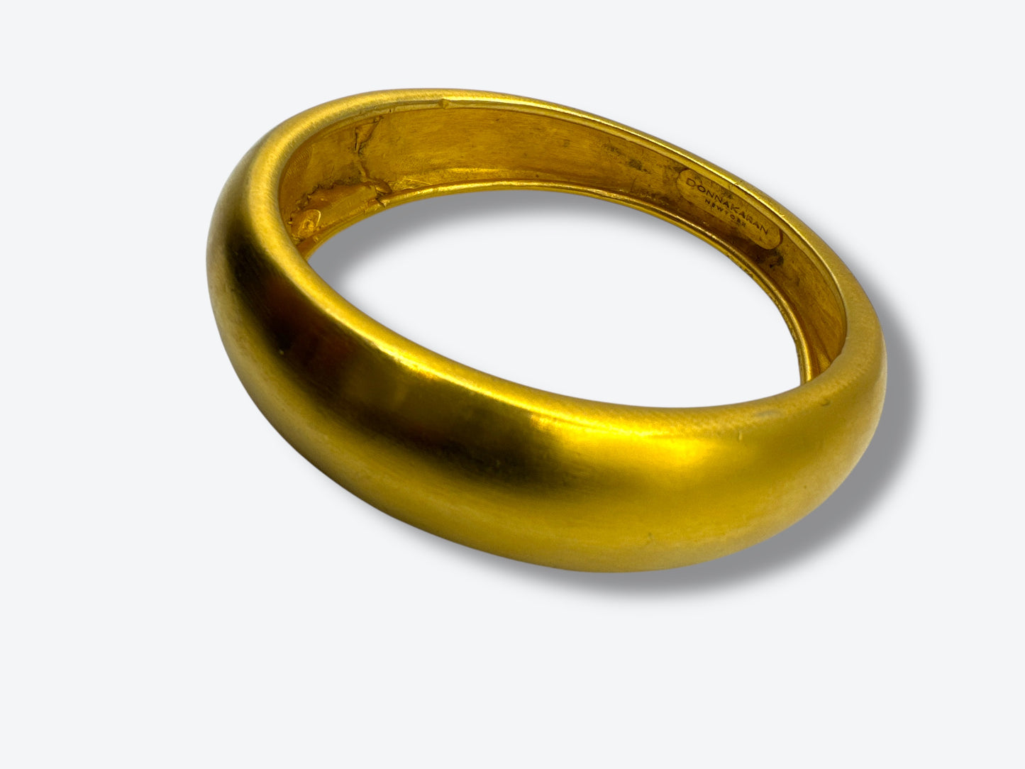 Donna Karan New York Vintage Gold-Tone Domed Bangle