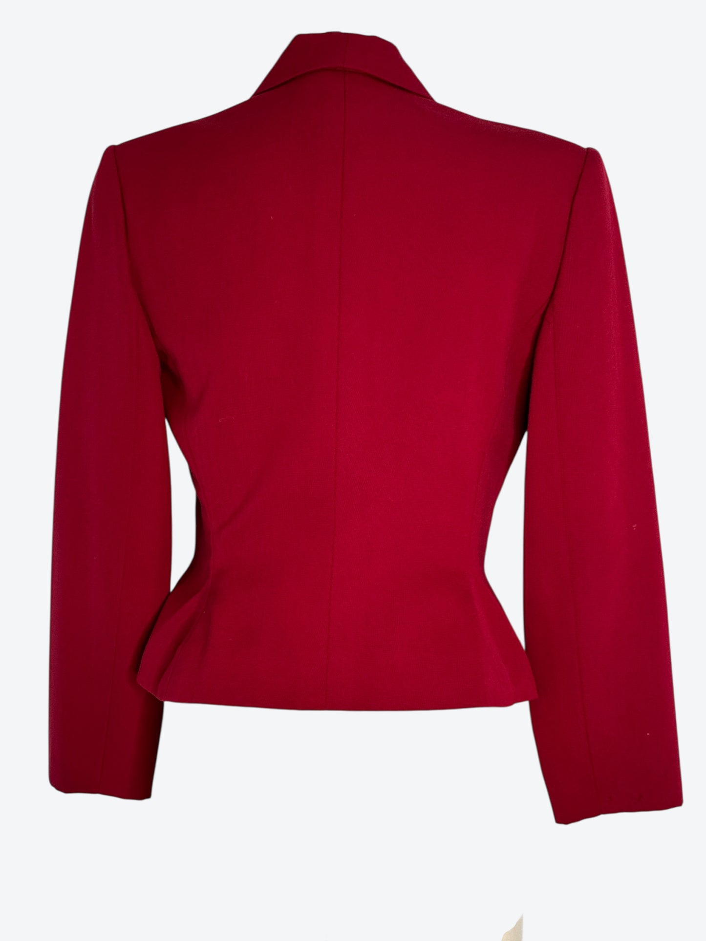 1970s Ruby Red Givenchy Couture  Blazer