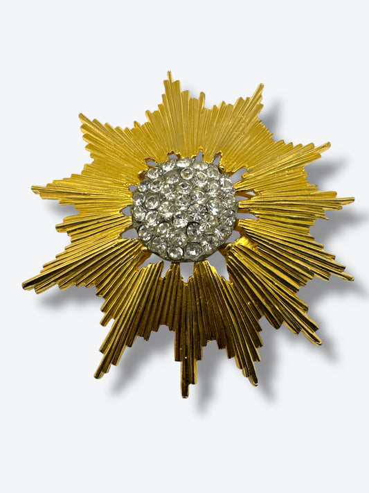 Vintage Tancer II Starburst Rhinestone Brooch