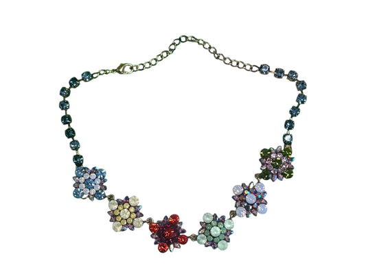 Vintage Multi Floral Necklace