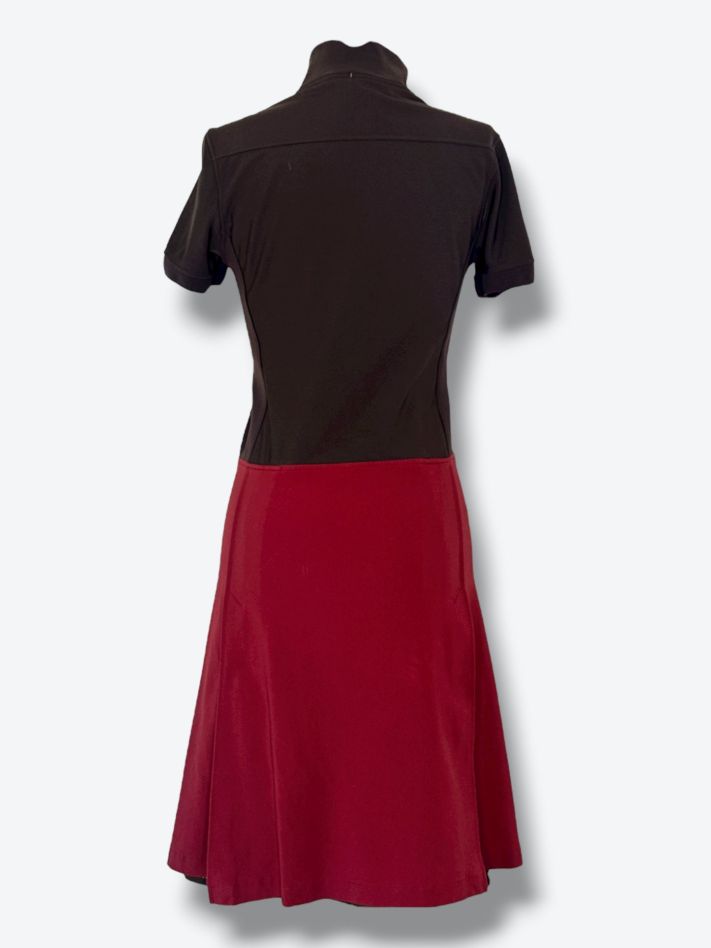 Prada Y2K Colorblock Sport Dress – Black & Burgundy