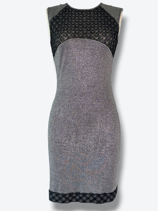 2000 Christian Lacroix Jeans Metallic Knit Bodycon Dress – Made in Italy