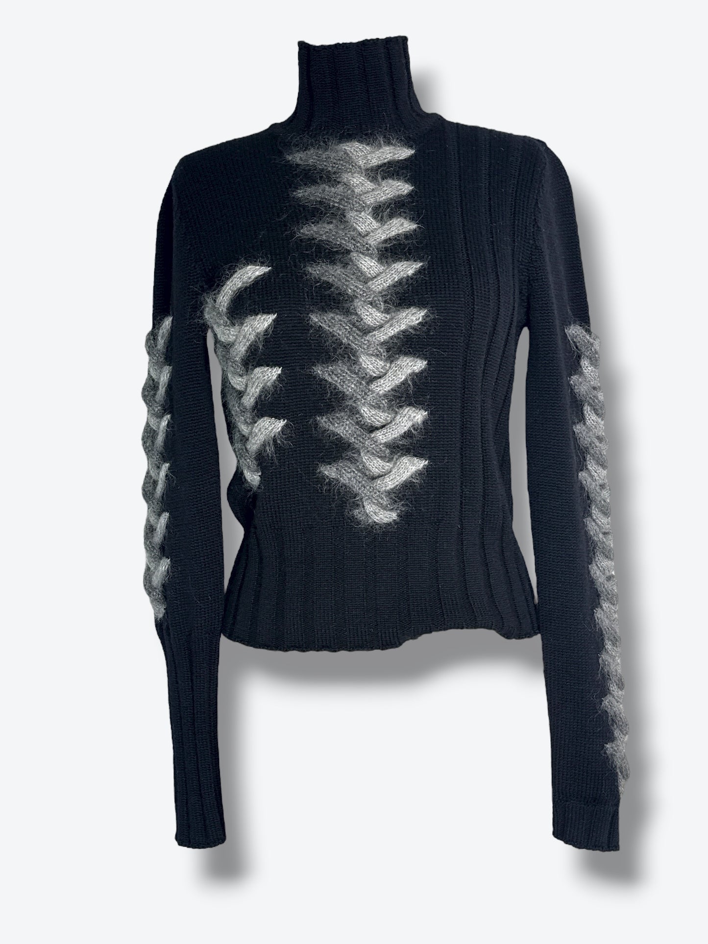 1990s Trend: Les Copains Textured Turtle Neck