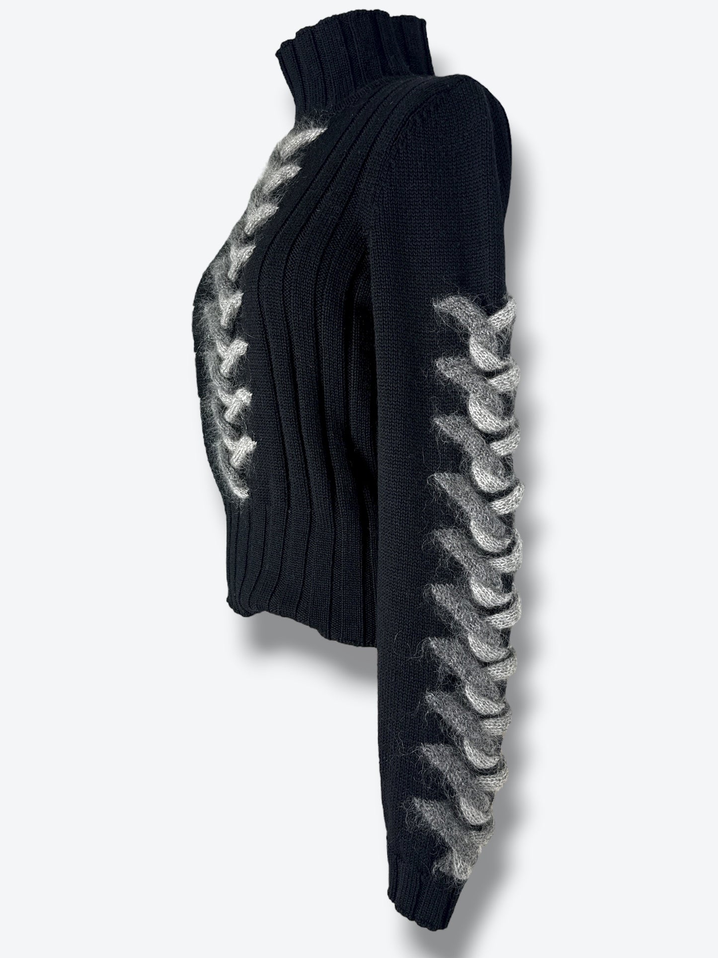 1990s Trend: Les Copains Textured Turtle Neck