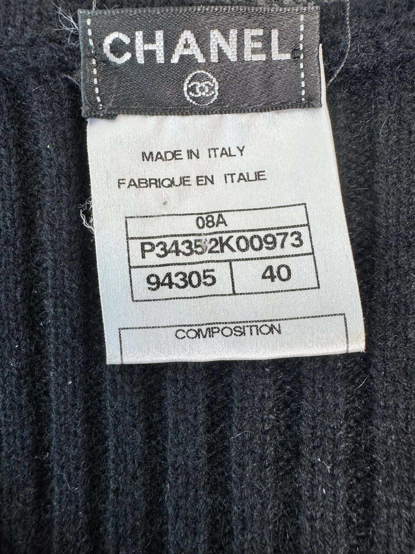 2008 Chanel Cashmere Knit Dress
