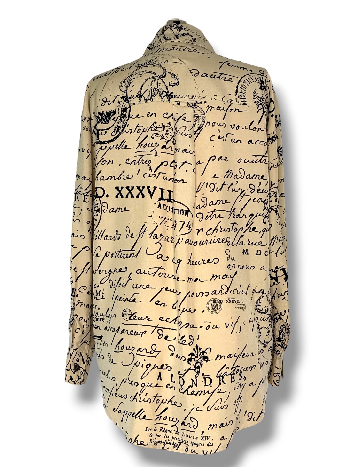 1990s Emmanuel Ungaro Silk Graphic Blouse