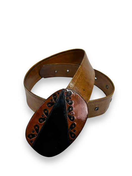1970s Western Leather Belt