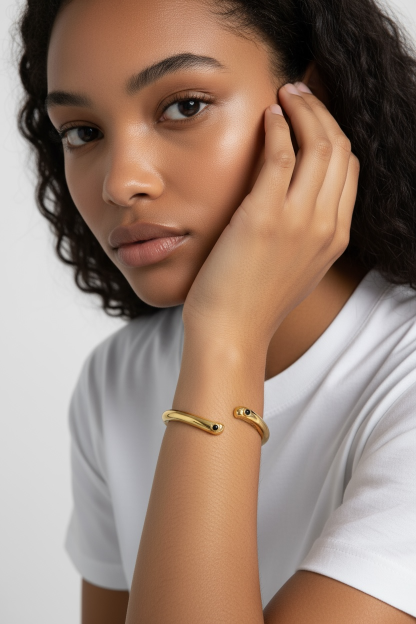 Joan Rivers Gold Hinge Bracelet