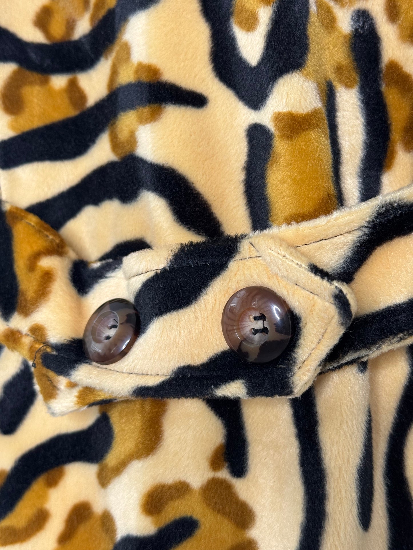 1980s LX USA Animal Print 3 Button Blazer