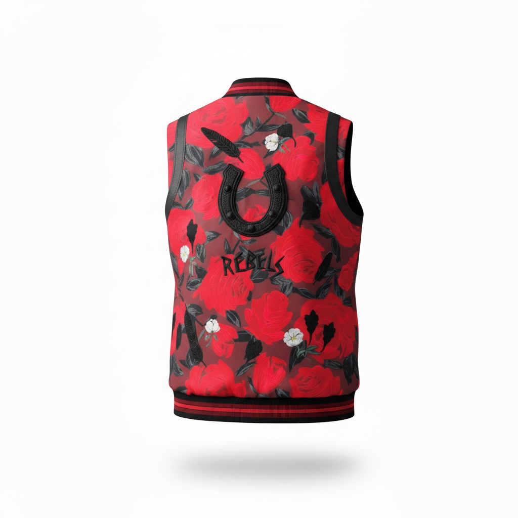 Y2K Coach Floral Rebels Varsity Vest
