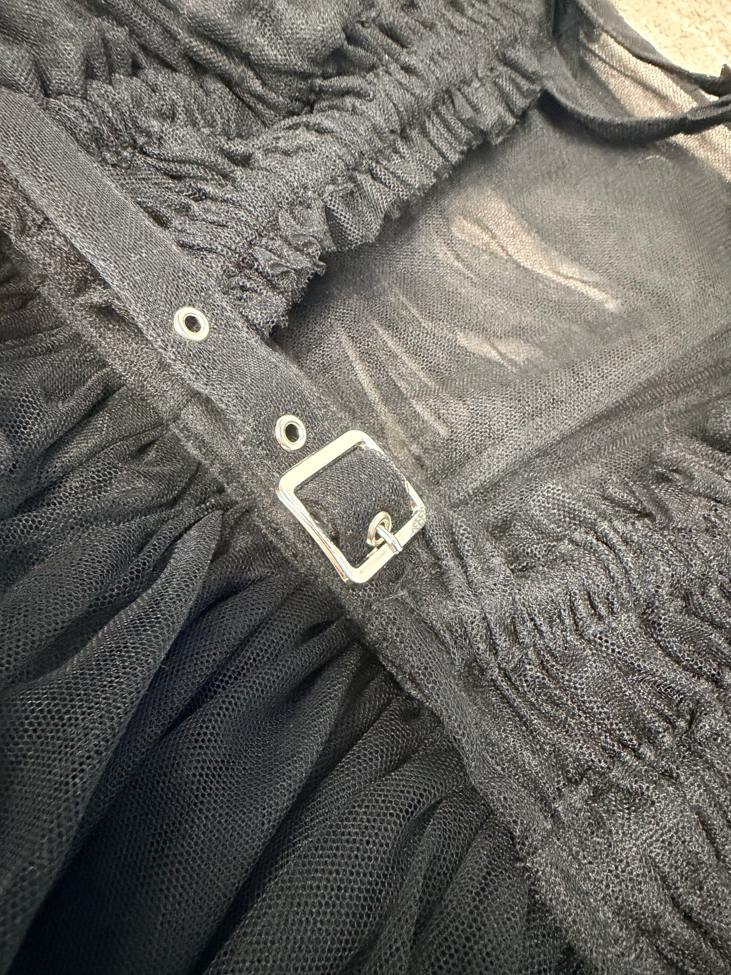 Noir Kei Ninomiya for Comme Des Garçon Nylon Tulle Dress