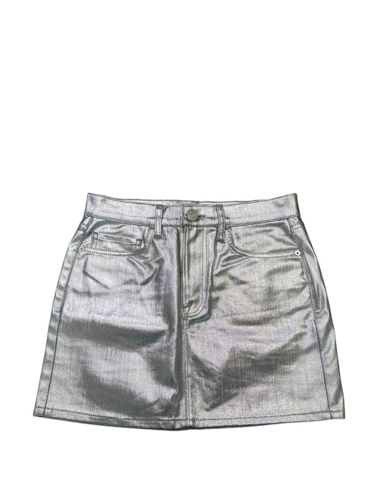 Preloved “Frame” Chrome Metallic Skirt