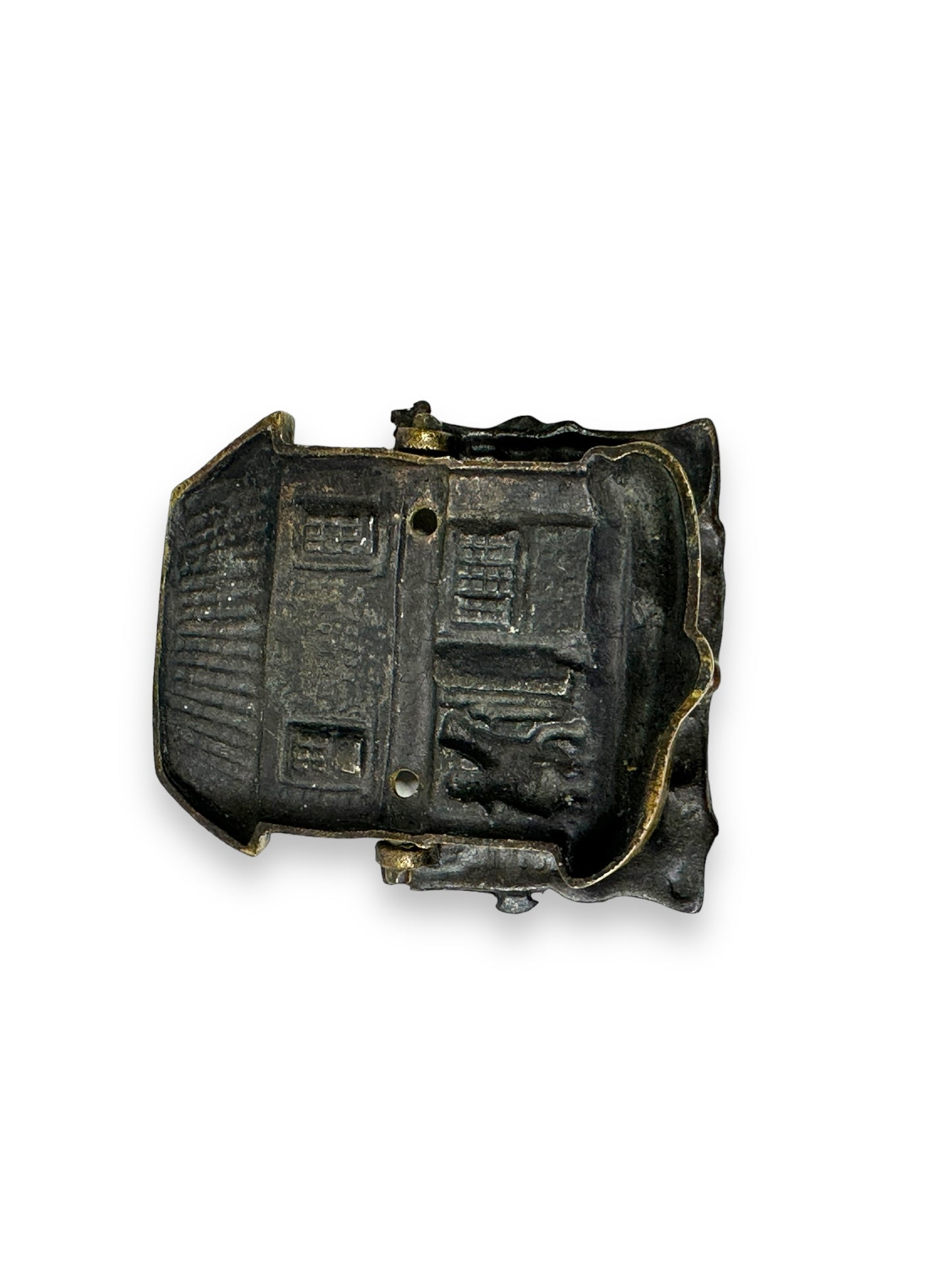 Vintage “Curiosity Shop” Brass Belt Buckle