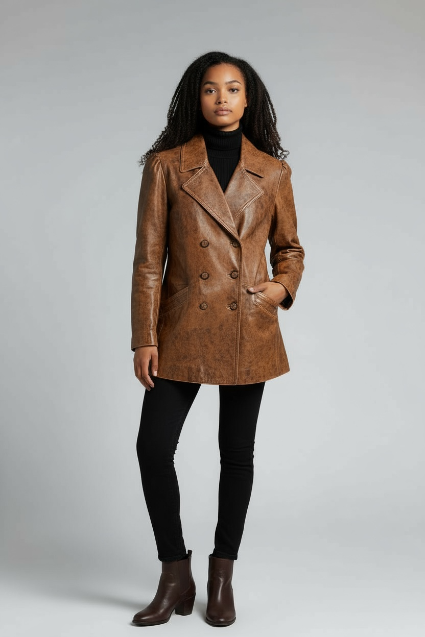 1980s Brown Leather Jacket