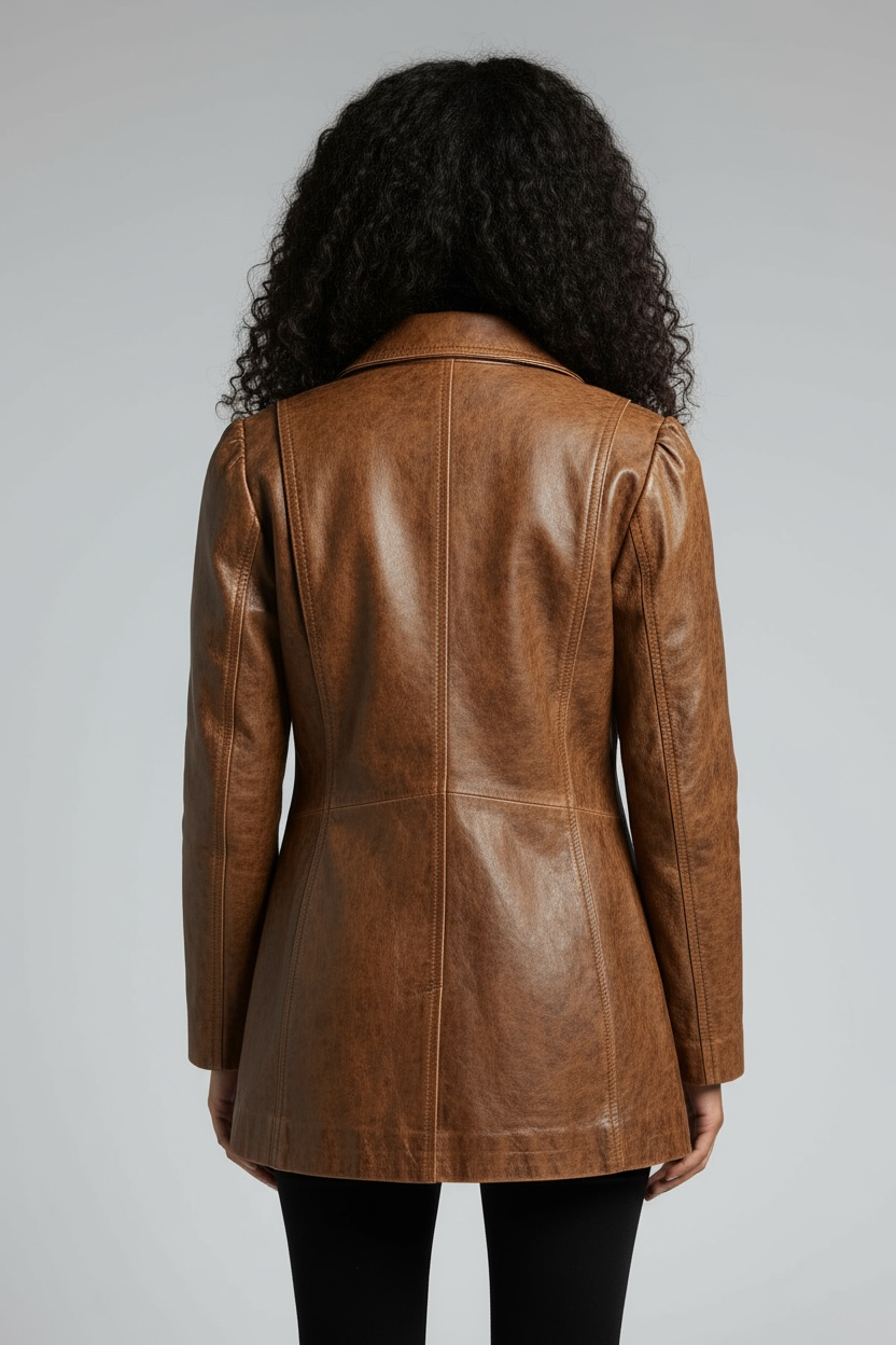 1980s Brown Leather Jacket