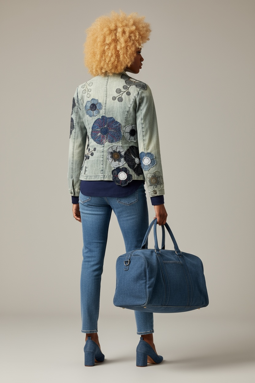 Miss Sixty Jacket Denim Appliqué Blazer