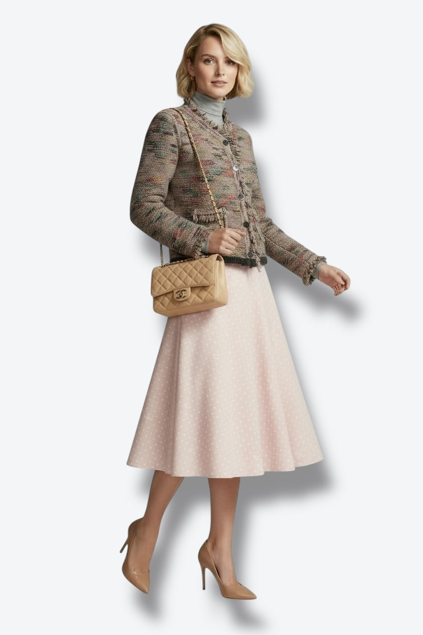 1999 Fall/Winter Chanel Multicolor Bouclé Knit Jacket — (Identification Collection)