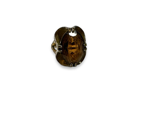1970s Ring with Brown Stone