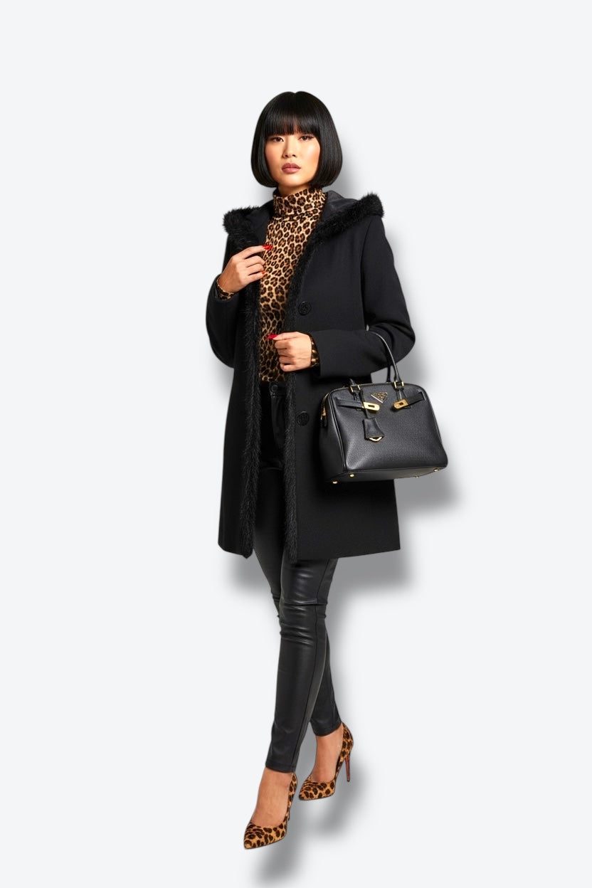 Y2K Prada Mink and Nylon Jacket