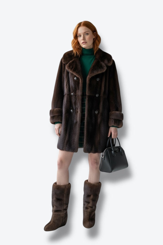 1950s “The Minerva” Mink Trench Jacket