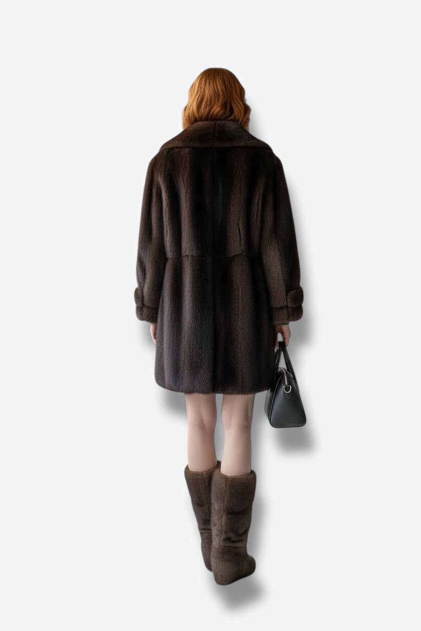 1950s “The Minerva” Mink Trench Jacket