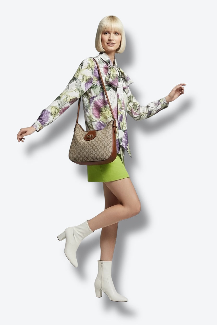 Gucci Pussy Bow Floral Blouse