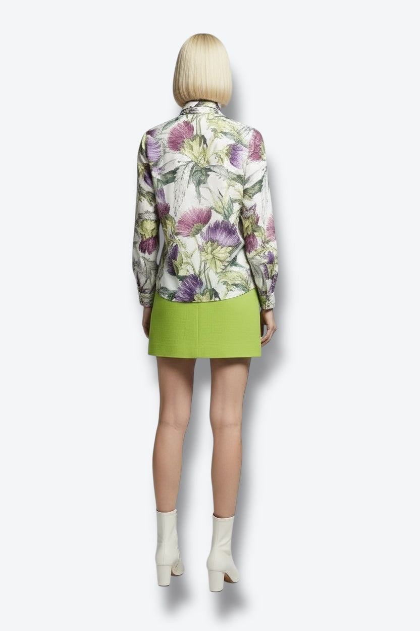 Gucci Pussy Bow Floral Blouse