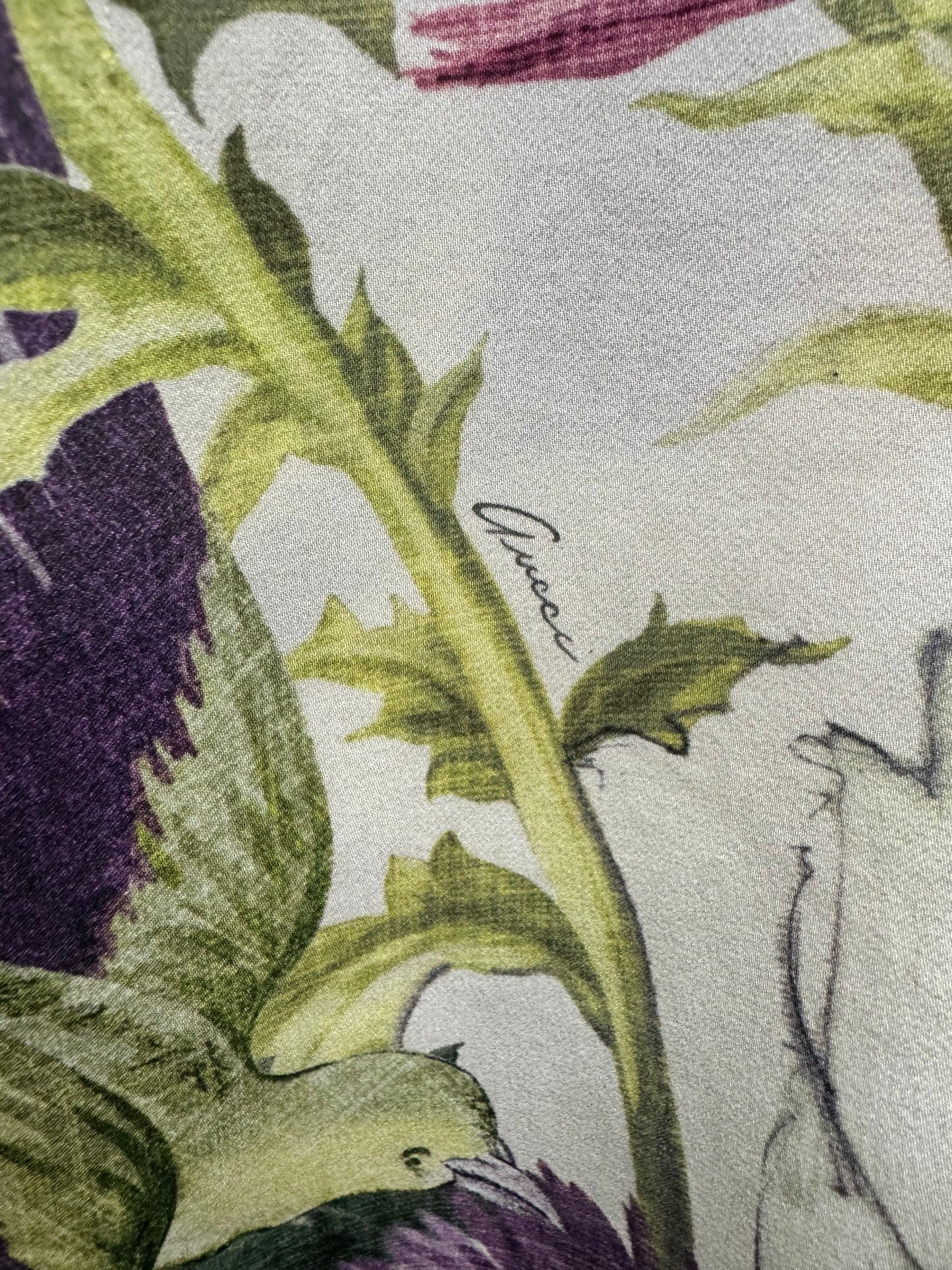 Gucci Pussy Bow Floral Blouse