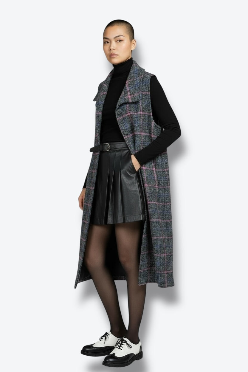 Kameo Edit: The Highland Check Sleeveless Coat