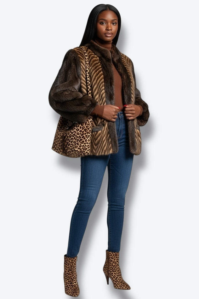 1990s I.Magnin Convertible Mink Vest / Jacket