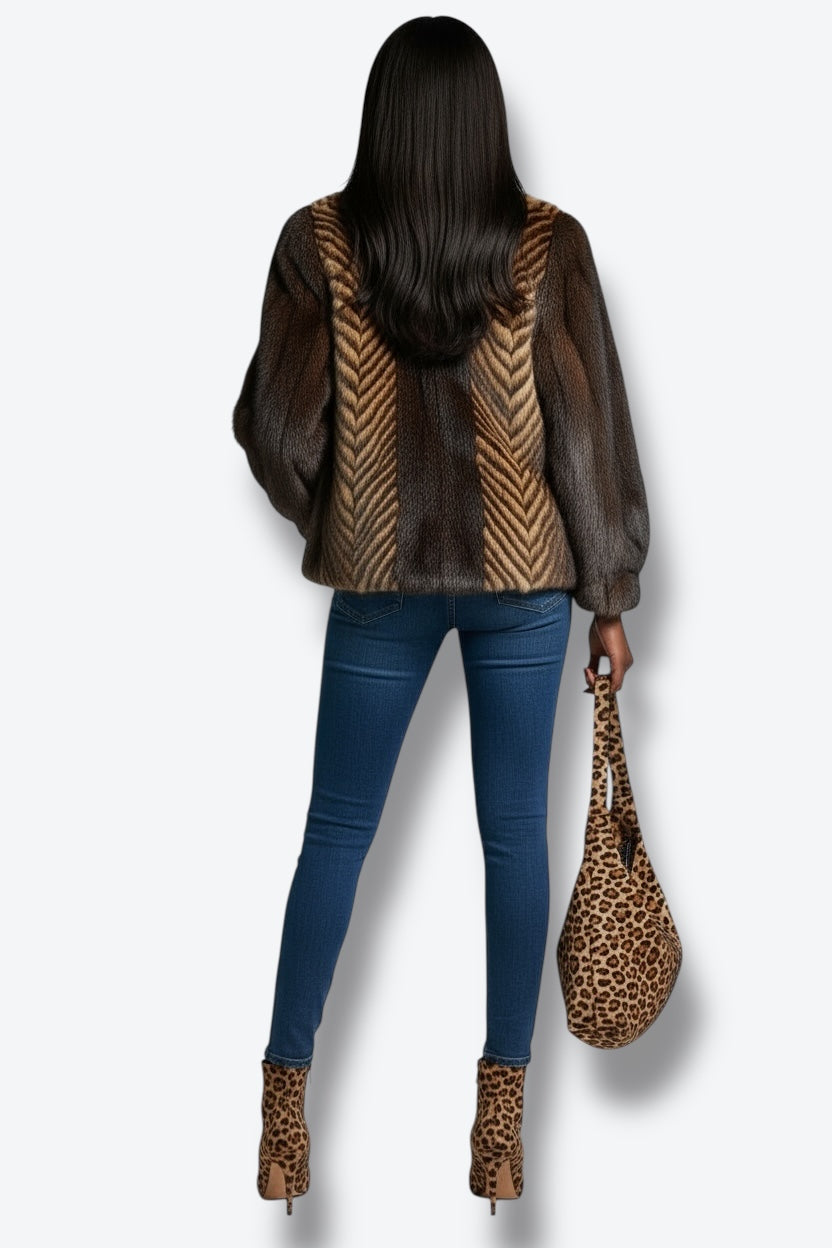 1990s I.Magnin Convertible Mink Vest / Jacket