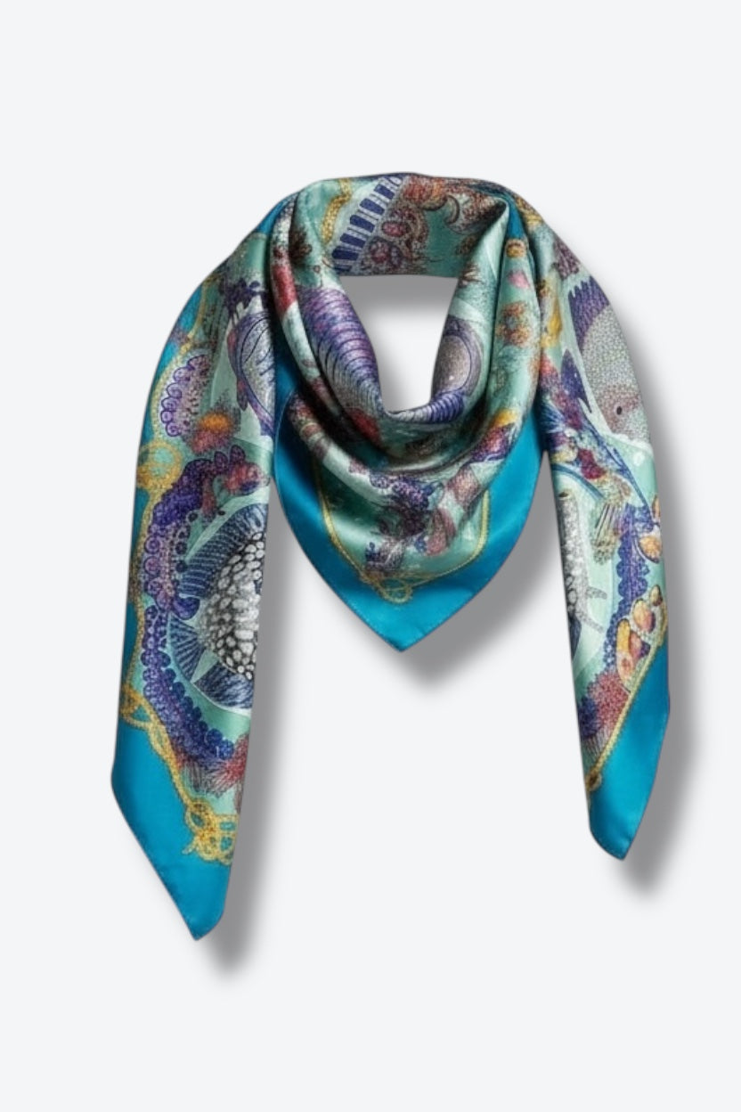 1992 Hermès “Les Poissons” Silk Scarf (1992 by Christine Henry)