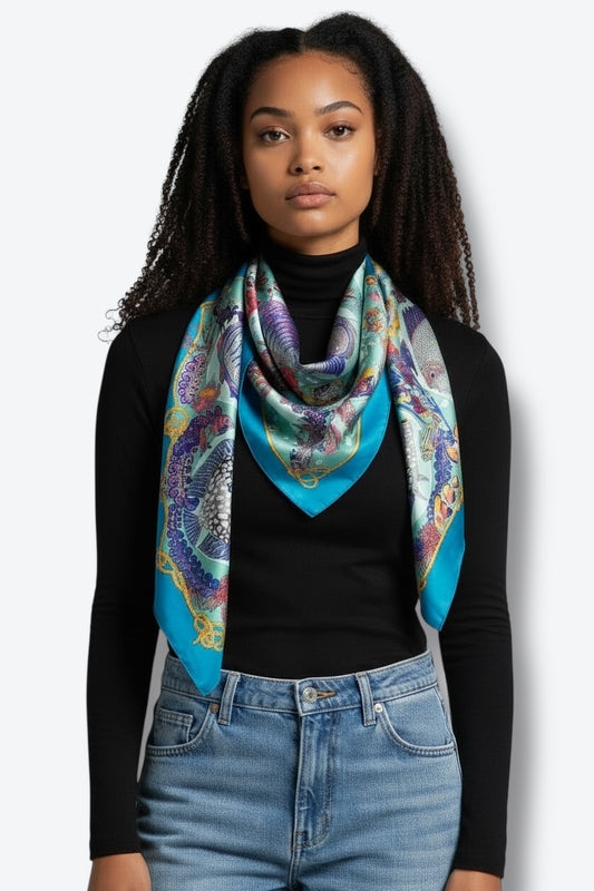 1992 Hermès “Les Poissons” Silk Scarf (1992 by Christine Henry)