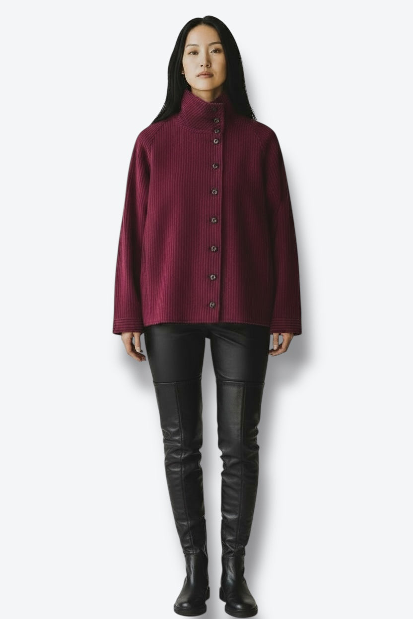 1980s Emanuel Ungaro Parallèle Paris Navy Stripe Wool Jacket