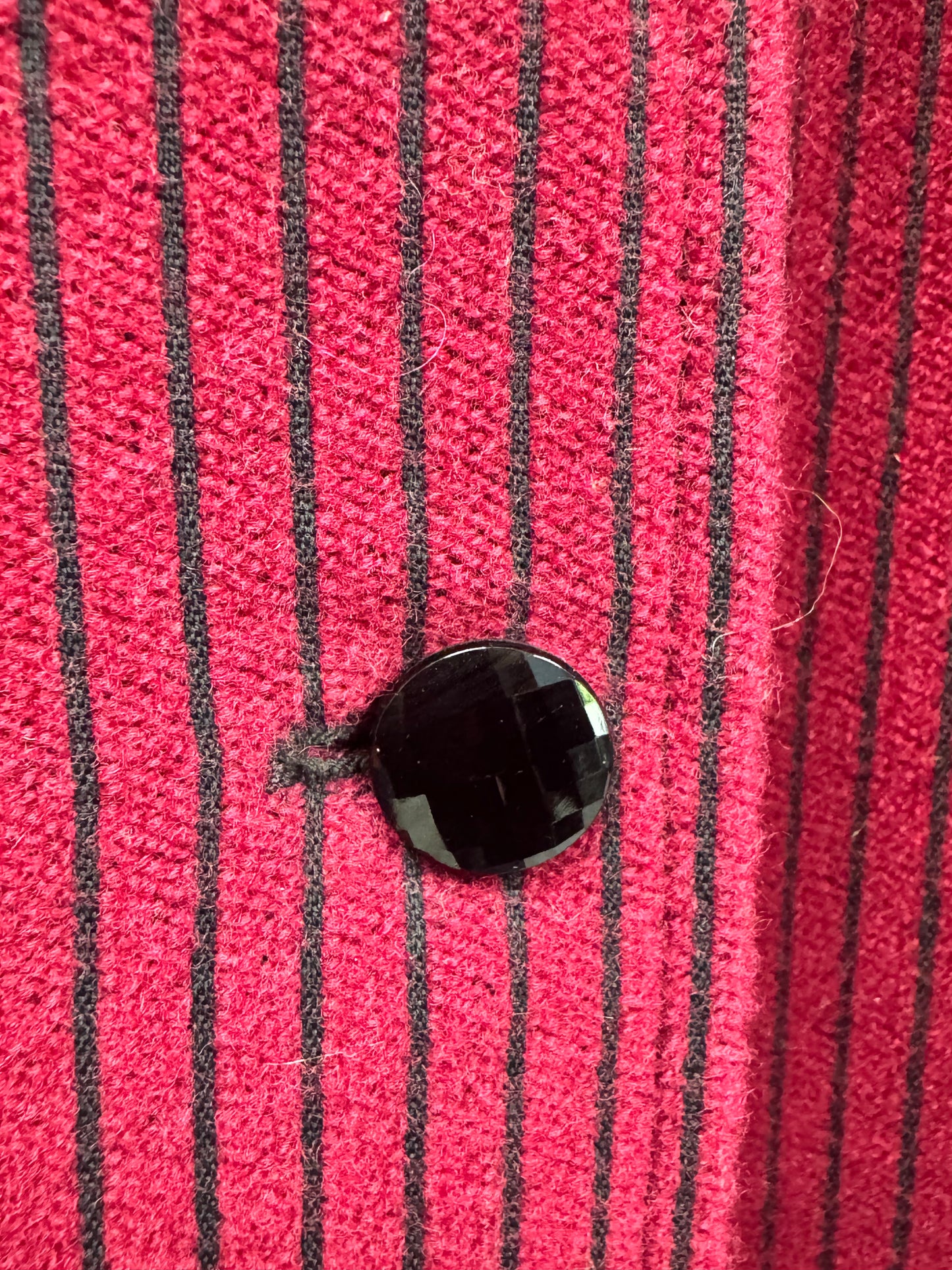 1980s Emanuel Ungaro Parallèle Paris Navy Stripe Wool Jacket