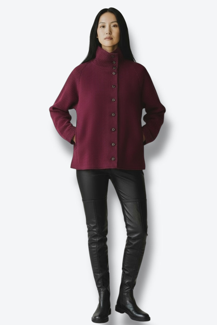 1980s Emanuel Ungaro Parallèle Paris Navy Stripe Wool Jacket