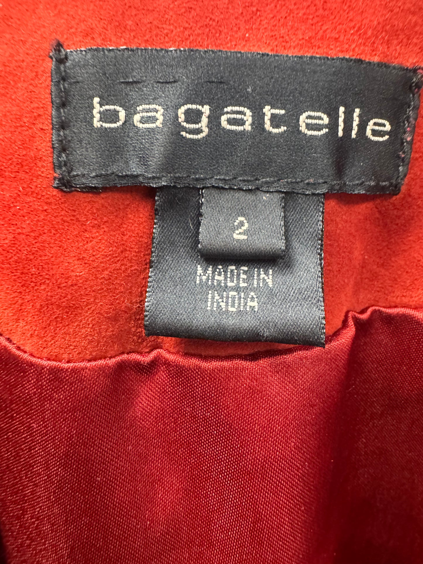 Bagatelle suede ruffle top