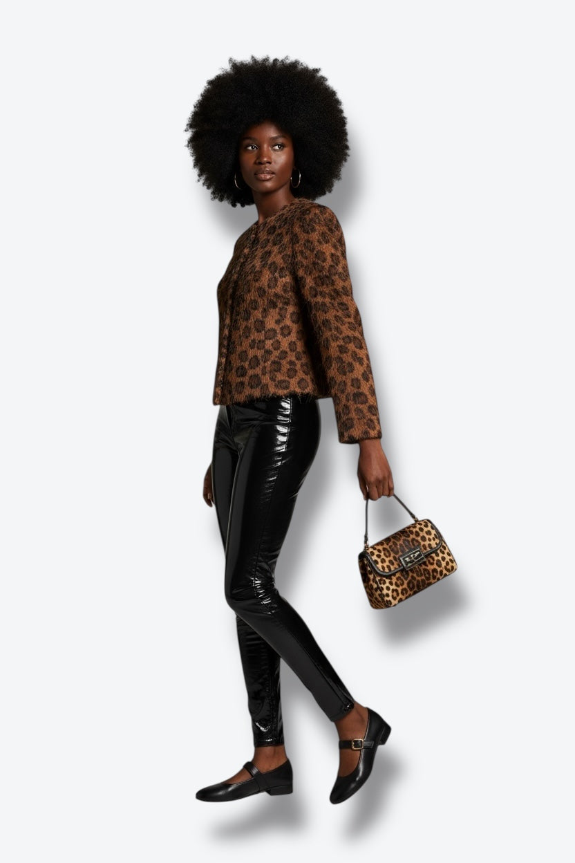 1990s Russell Kemp Petite Long Haired Blazer