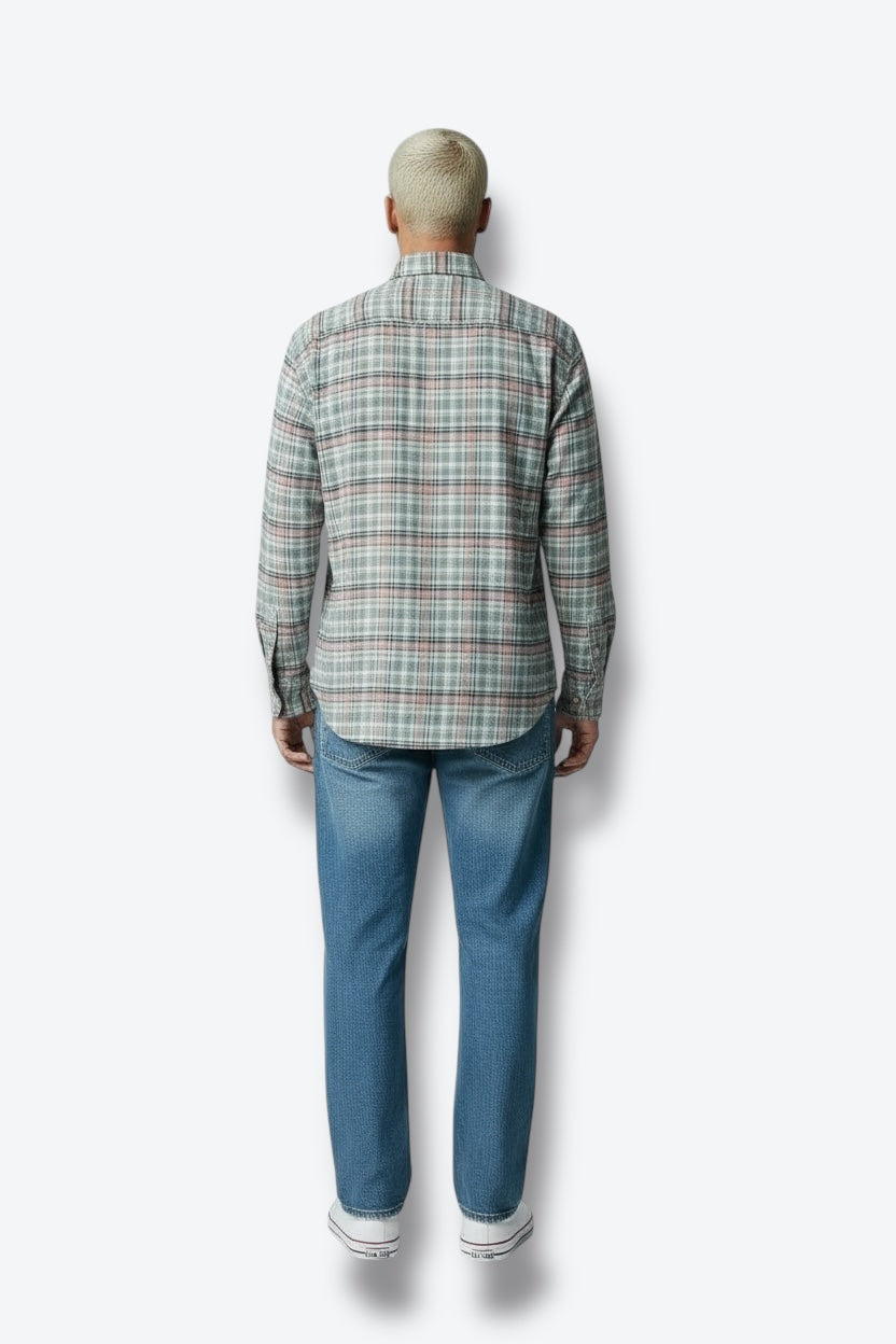 1990s Ralph Lauren Classic Fit Plaid Flannel Shirt