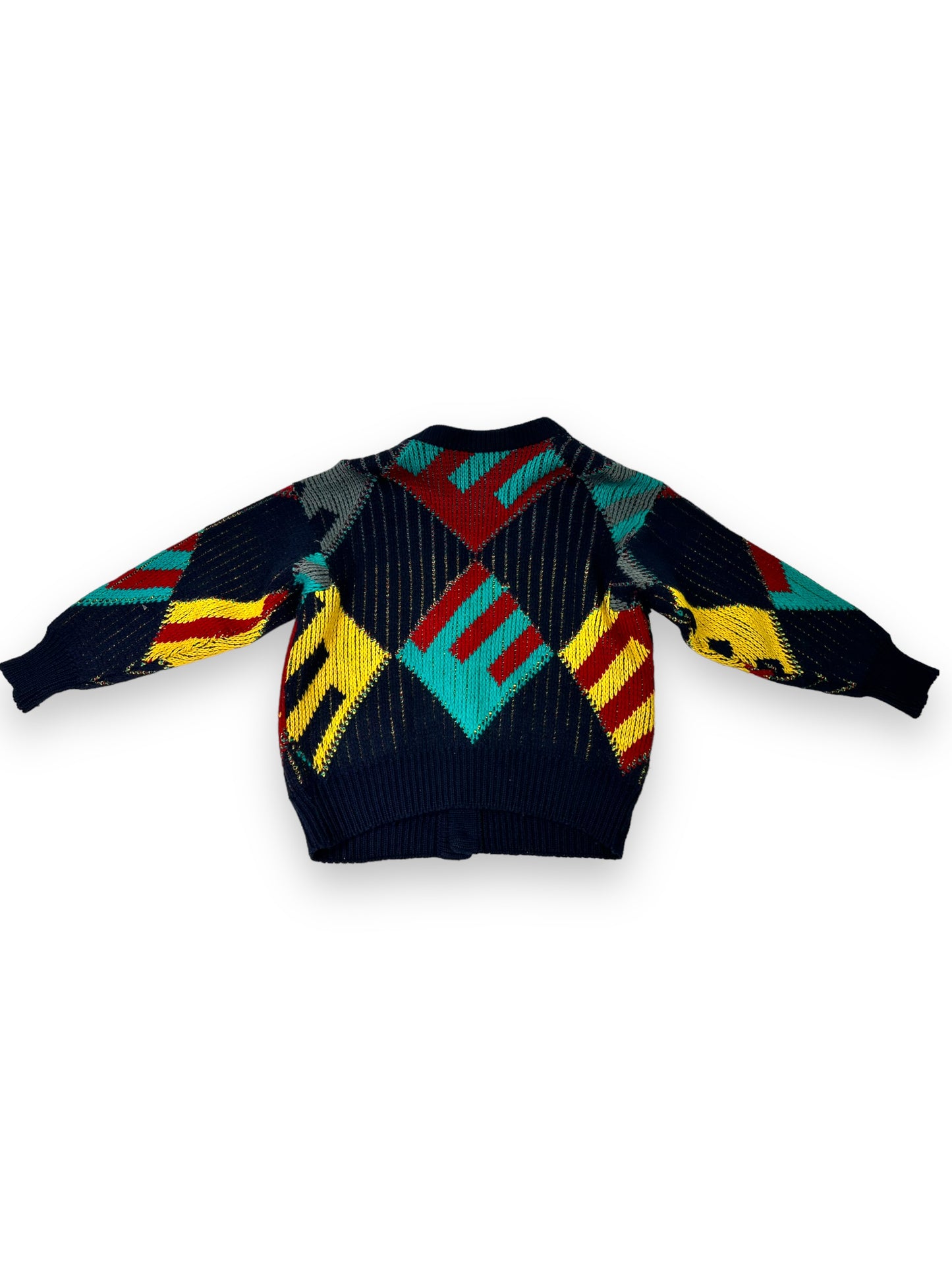 1990s Coogi Multi Colored Wool Sweater