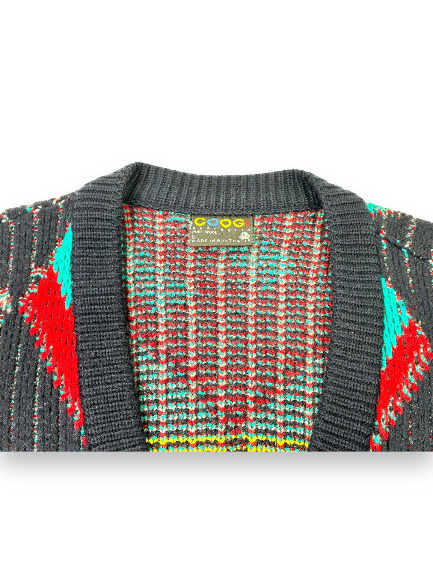 1990s Coogi Multi Colored Wool Sweater