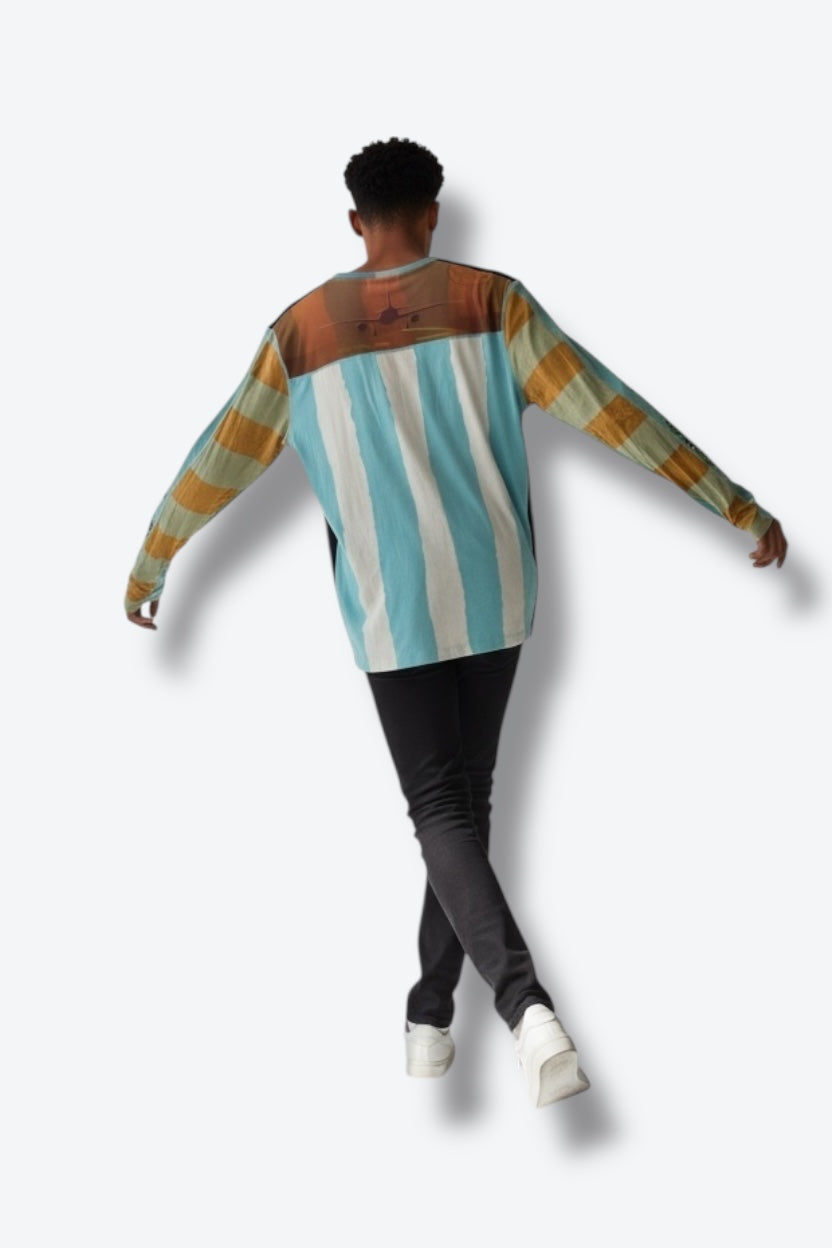 2000’s Custo Barcelona “Furbers Neijsters” Graphic Long Sleeve Tee